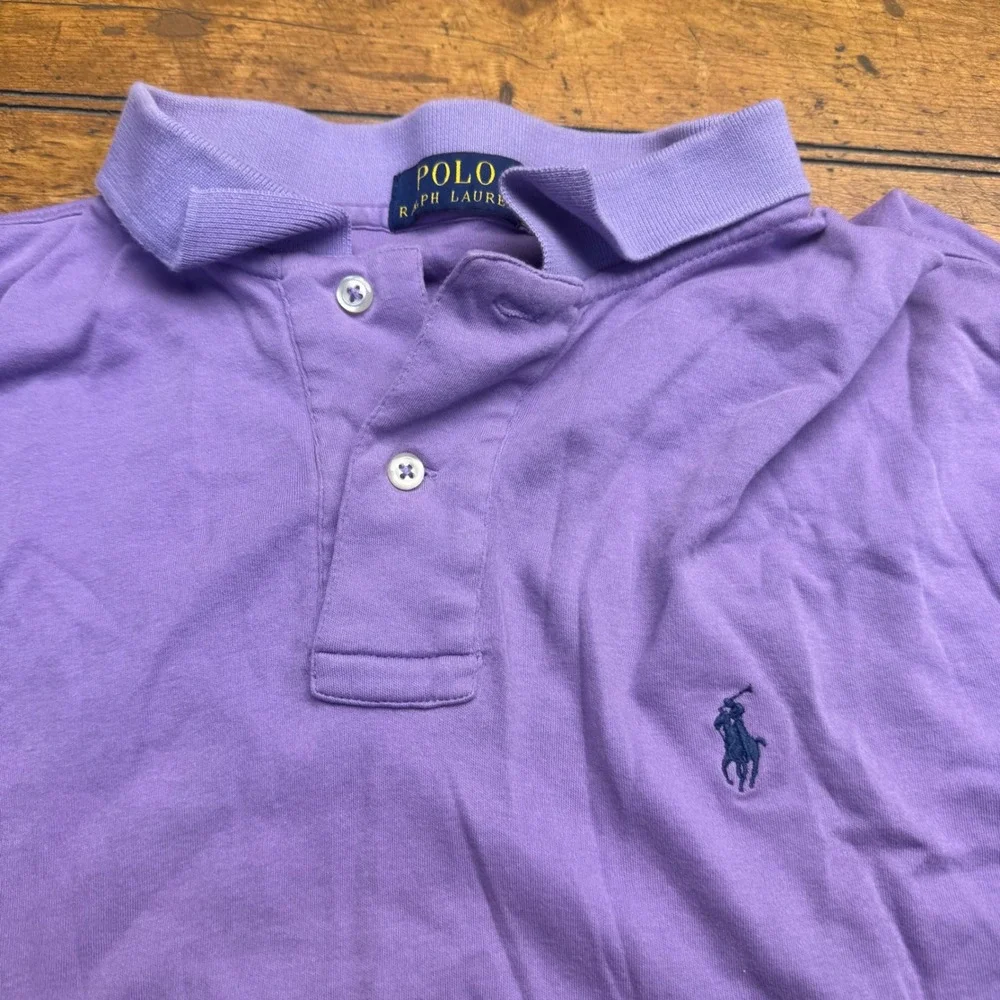 Ralph Lauren Polo Shirt Men's Purple Short Sleeve‎ Classic Fit Size S